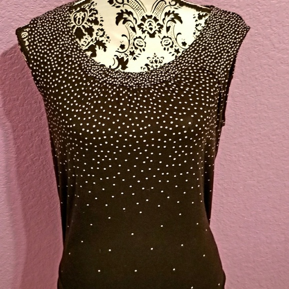 Croft & Barrow Petite M sleeveless dress wear top - Picture 1 of 7